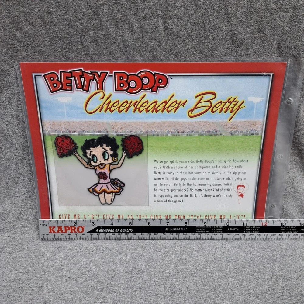 Betty Boop Patch‎ Cheerleader Betty Clothing Patch Collectible Vintage Football